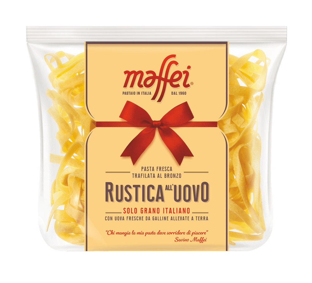 MAFFEI FRESH EGG PASTA RUSTICA TAGLIATELLE 250 GR (12 in a box)