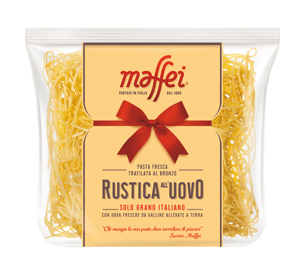 MAFFEI FRESH EGG PASTA RUSTICA TAGLIOLINI 250 GR (12 in a box)