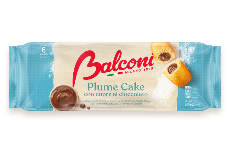BALCONI PLUMCAKE CHOCOLATE X6 228 GR (12 in a box)