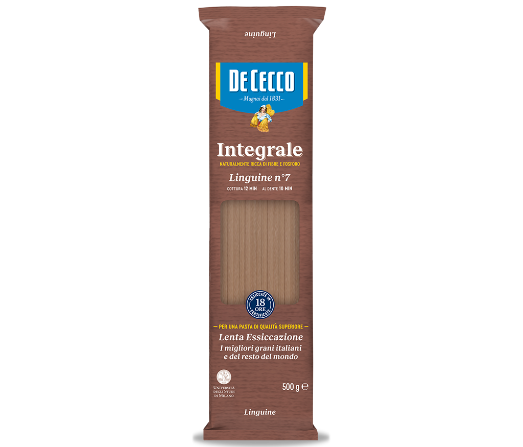 DE CECCO PASTA WHOLEMEAL LINGUINE N.7 500 GR (24 in a box)