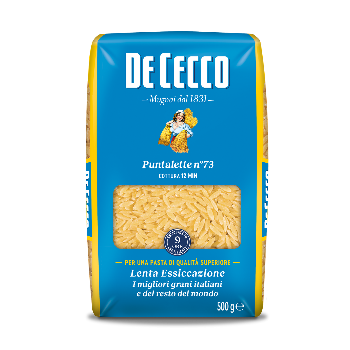 DE CECCO PASTINA DI SEMOLA PUNTALETTE N.73 500 GR (24 in a box)