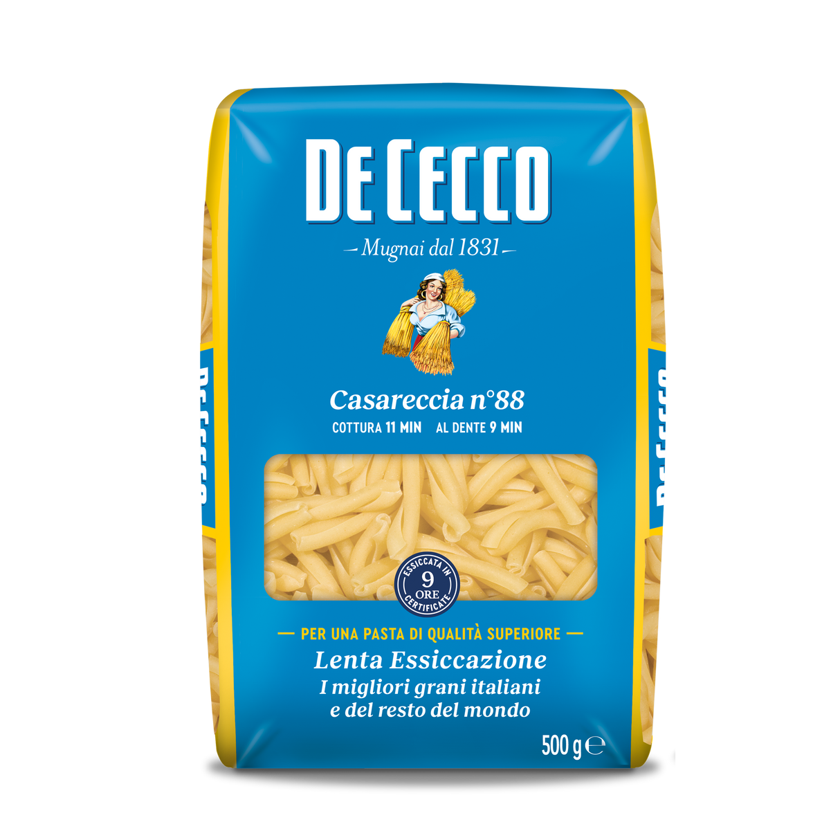 DE CECCO PASTA DI SEMOLA CASARECCIA N.88 500 GR (24 in a box)