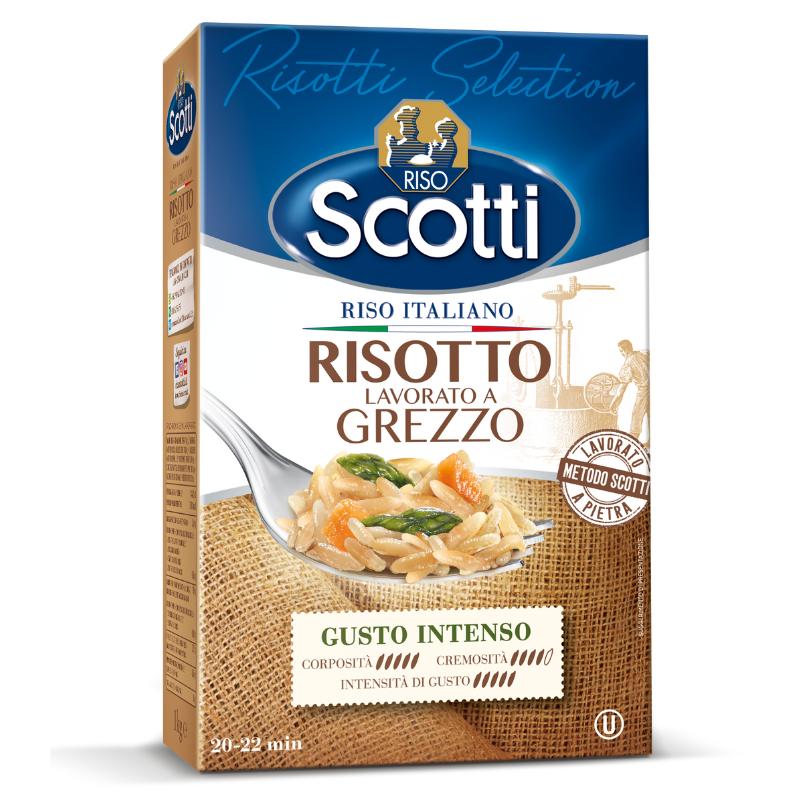 SCOTTI RICE RISOTTO LAVORATO GREZZO 1 KG (10 in a box)