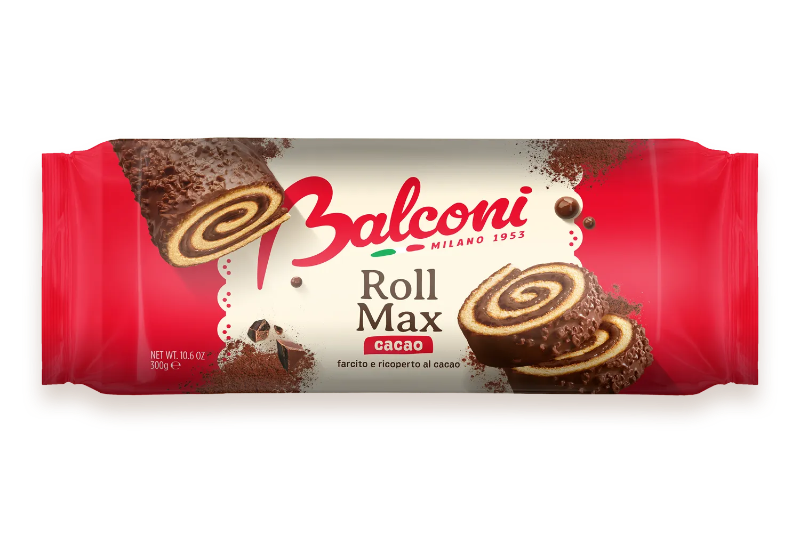 BALCONI CAKE ROLL MAX COCOA 300 GR (11 in a box)