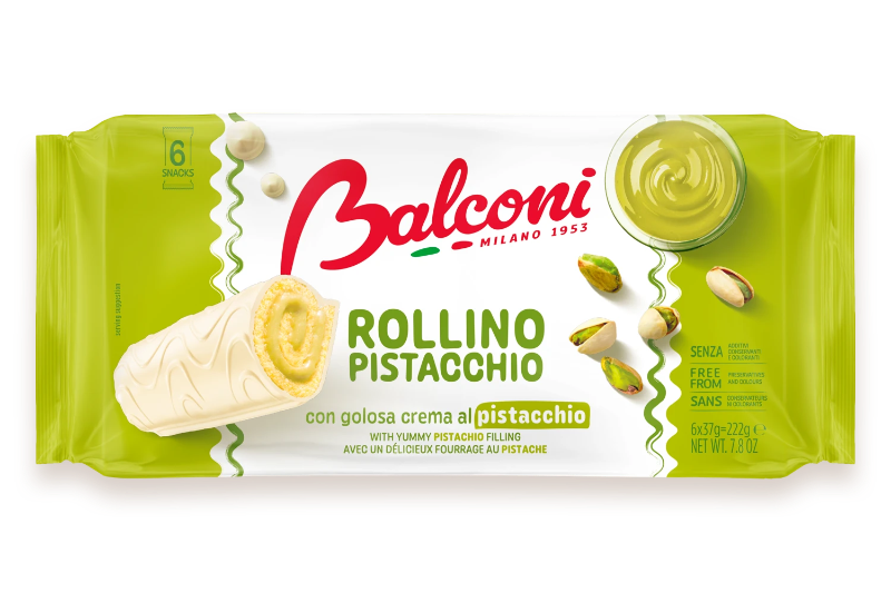 BALCONI ROLLINO PISTACHIO X6 222 GR (20 in a box)
