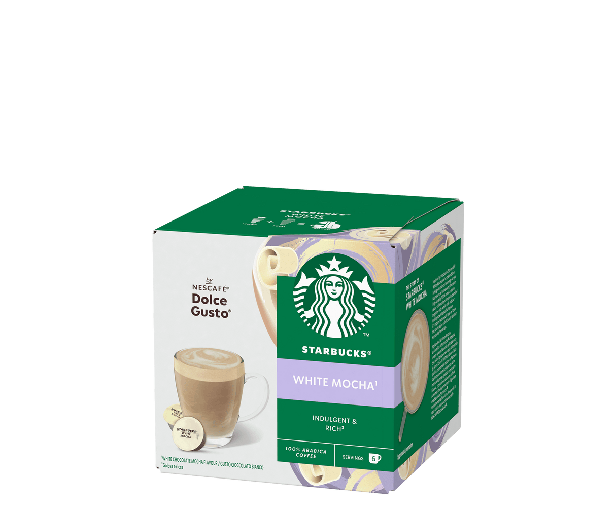 STARBUCKS COFFEE CAPSULES WHITE MOCHA X12 120 GR (3 in a box)