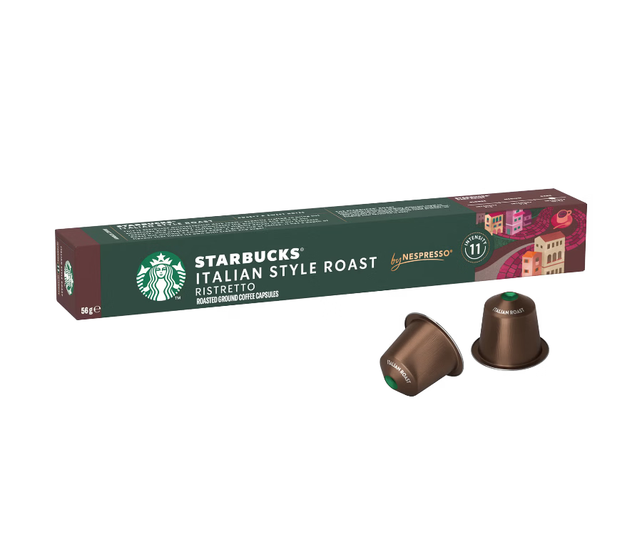 STARBUCKS COFFEE CAPSULES ITALIAN STYLE ROAST X10 57 GR (12 in a box)