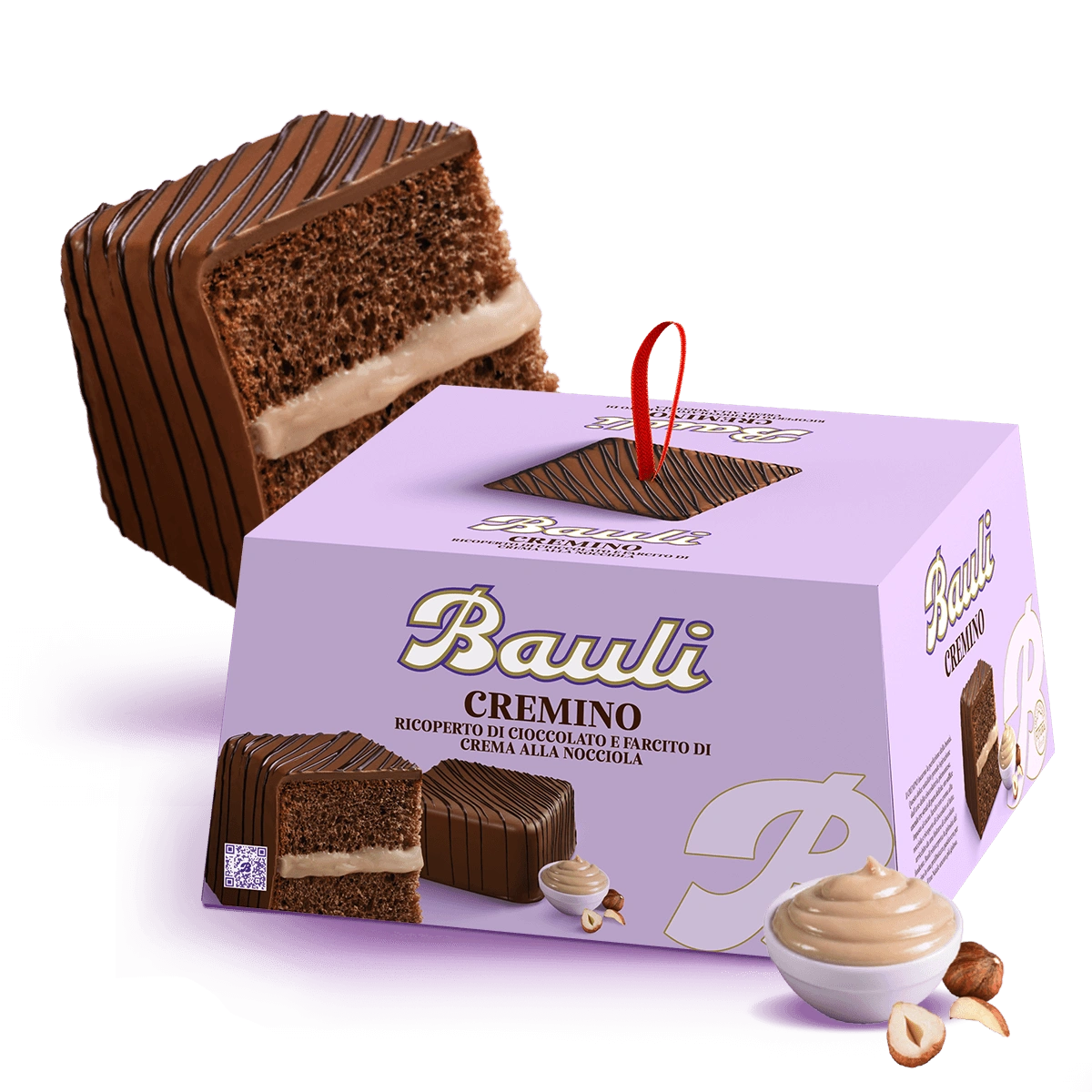 BAULI CAKE DOLCE CREMINO CHOCOLATE AND HAZELNUT CREAM 750 GR (12 in a box)