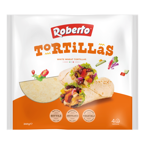 ROBERTO BAKERY TORTILLAS X4 240 GR (12 in a box)