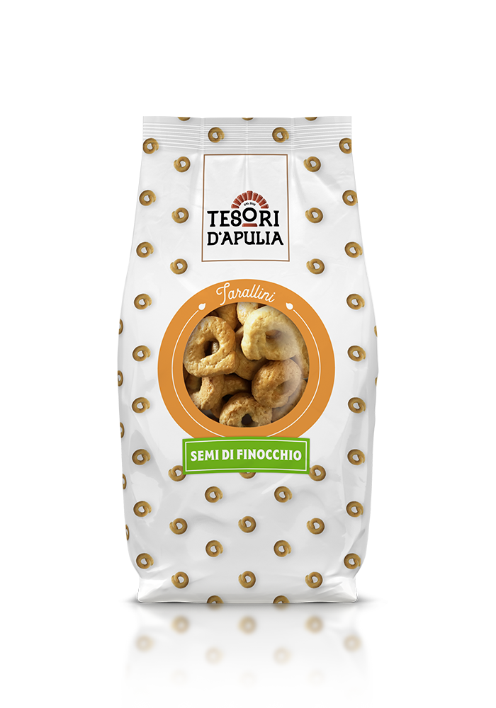TESORI D'APULIA TARALLI SEEDS OF FENNEL 200 GR (24 in a box)