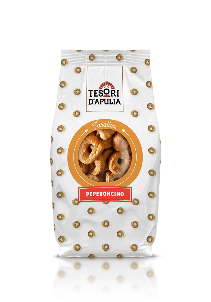 TESORI D'APULIA TARALLI CHILI 200 GR (24 in a box)