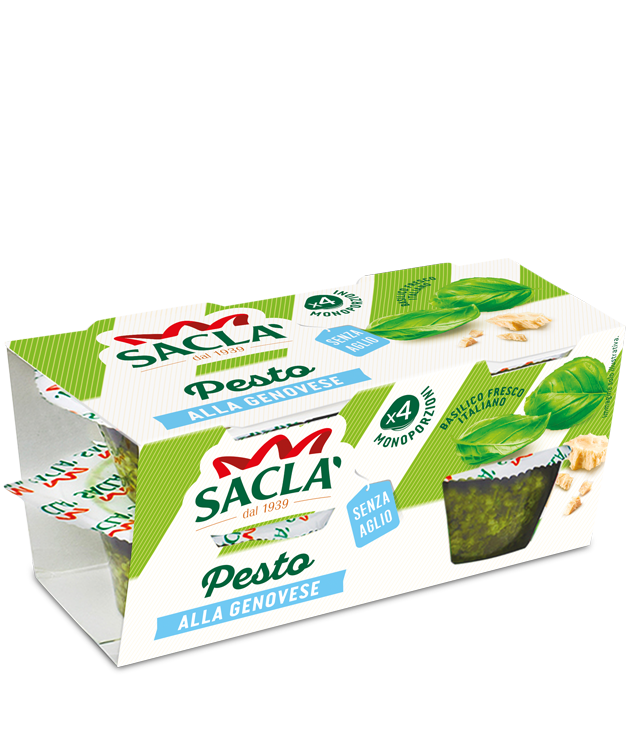 SACLA' PESTO GENOVESE WITHOUT GARLIC X4 180 GR (6 in a box)