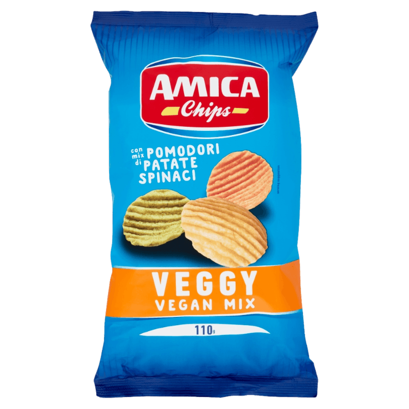 AMICA CHIPS CRISPS VEGGY VEGAN MIX 110 GR (15 in a box)