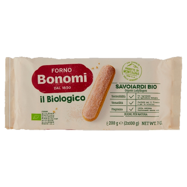 BONOMI ORGANIC BISCOTTI SAVOIARDI BIO 200 GR (12 in a box)