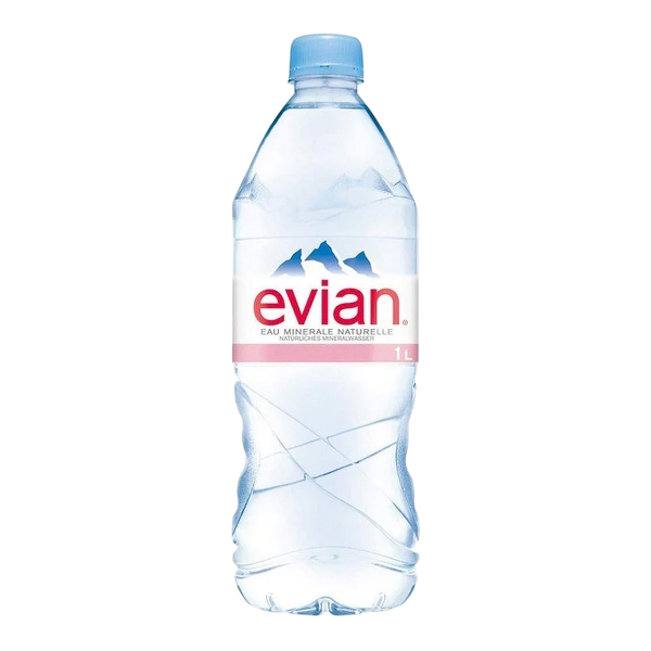 EVIAN STILL WATER PET 1 LT (6 in a box)