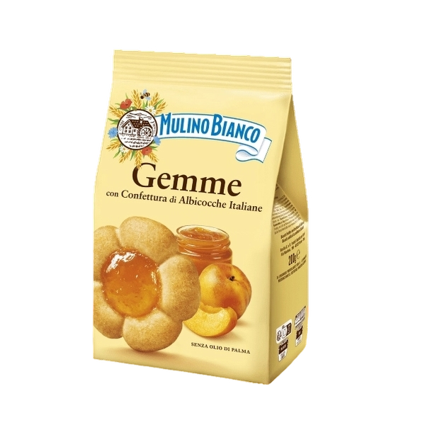 MULINO BIANCO BISCOTTI GEMME APRICOT 200 GR (10 IN A BOX)