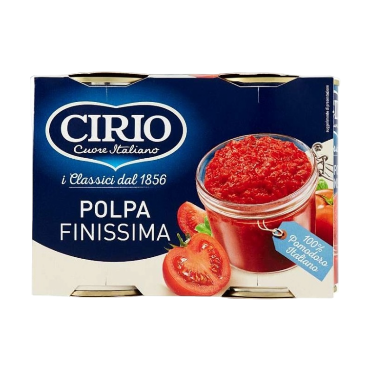 CIRIO POLPA FINISSIMA DI POMODORI TIN 400 GR X2 (12 in a box)