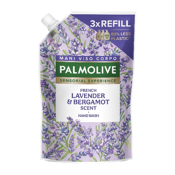 PALMOLIVE SOAP LIQUID FRENCH LAVENDER & BERGAMOT REFILL 900 ML (10 in a box)