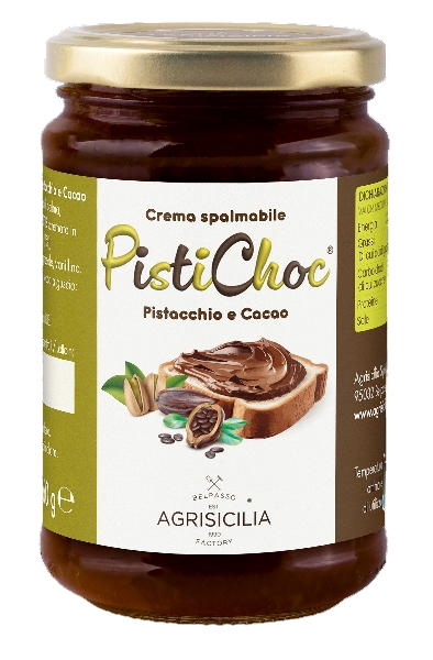AGRISICILIA SPREAD CREAM PISTICHOC PISTACHIO AND COCOA 360 GR (6 in a box)