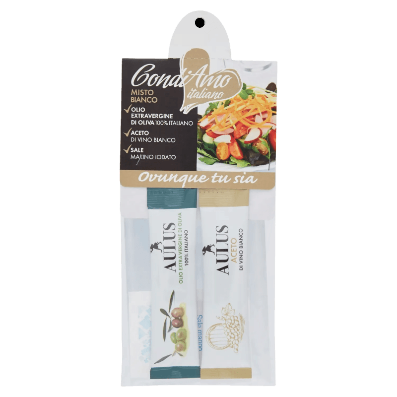 CONDIAMO EXPO WHITE MIX TRIS VINEGAR/OLIVE OIL/SALT 20 GR (24 in a box)