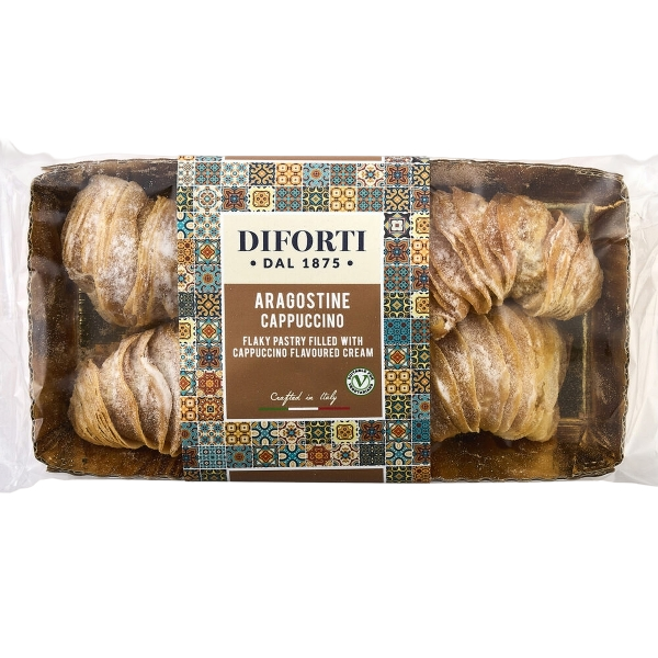 DIFORTI DESSERT CODE D'ARAGOSTA FILLED CAPPUCCINO 150 GR (6 in a box)