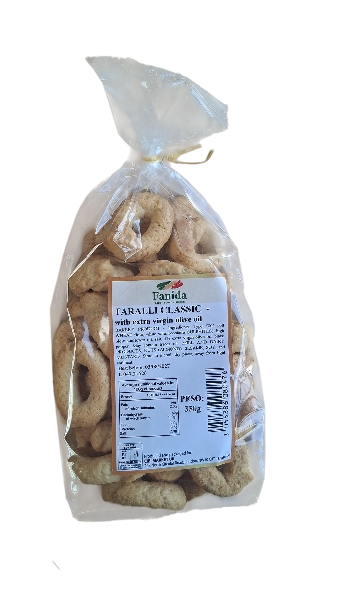 FANIDA TARALLI CLASSIC WITH EXTRA VIRGIN OLIVE OIL 350 GR (13 in a box)