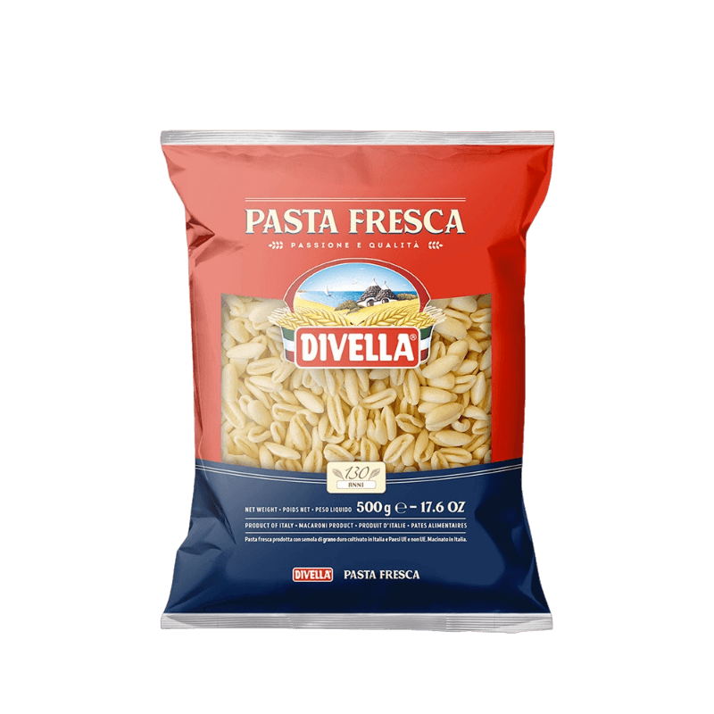 DIVELLA FRESH PASTA CAVATELLI 500 GR (10 in a box)