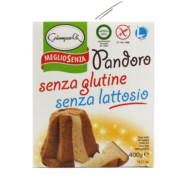 GIAMPAOLI PANDORO GLUTEN FREE AND LACTOSE FREE 400 GR (6 in a box)