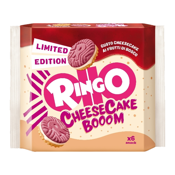 PAVESI RINGO BISCOTTI CHEESECAKE BOOM 210 GR (9 in a box) LIMITED EDITION