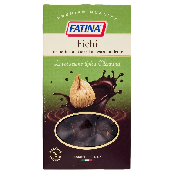 FATINA DRIED FRUITS FIGUE COVERED DARK CHOCOLATE 150 GR (16 in a box)