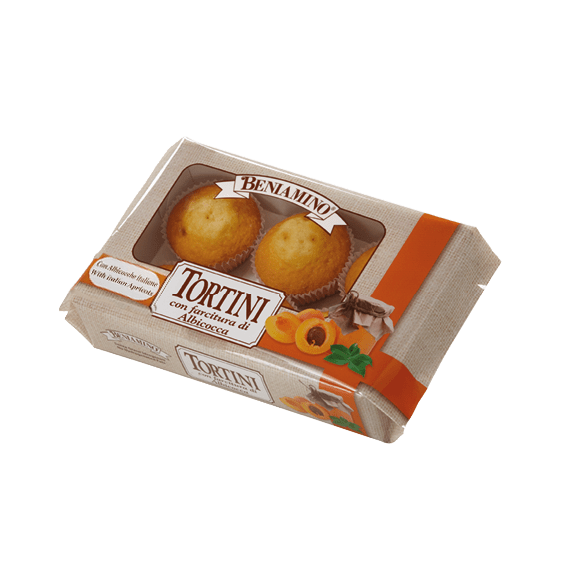 BENIAMINO MUFFIN TORTINI APRICOT X6 250 GR (14 in a box)