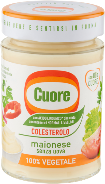 CUORE MAYONNAISE 100% VEGAN 180 ML (6 in a box)