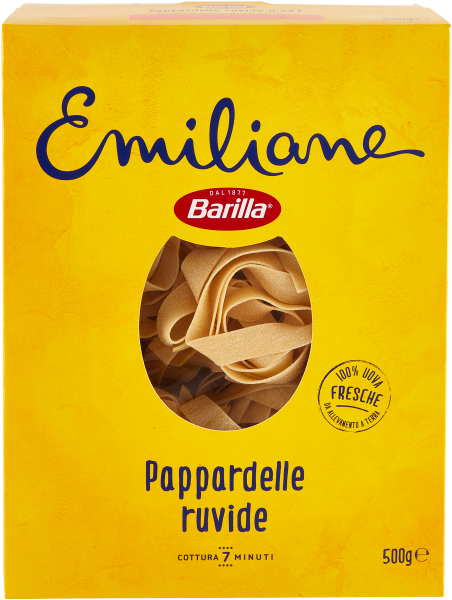 BARILLA PASTA ALL'UOVO EMILIANE PAPPARDELLE 500 GR (12 IN A BOX)