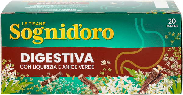 SOGNI D'ORO TEA DIGESTIVE FILTERS X20 (12 in a box)