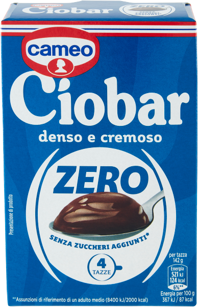 CAMEO CIOBAR ZERO MILK CHOCOLATE X4 76 GR (14 in a box)