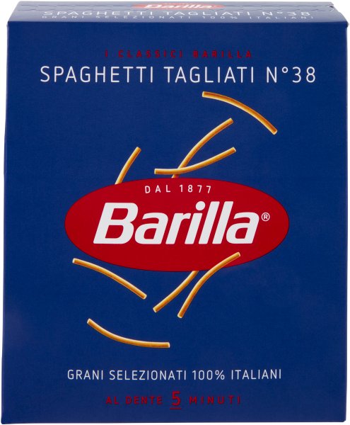 BARILLA PASTINA DI SEMOLA SPAGHETTI TAGLIATI N.38 500 GR (32 in a box)