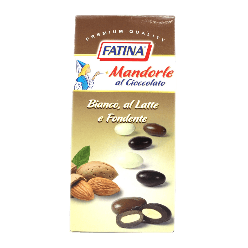 FATINA DRIED FRUITS ALMONDS COVERED CHOCOLATE MIX 160 GR (12 in a box)