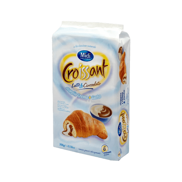 MIDI CROISSANT MILK & CHOCOLATE X6 300 GR (12 in a box)