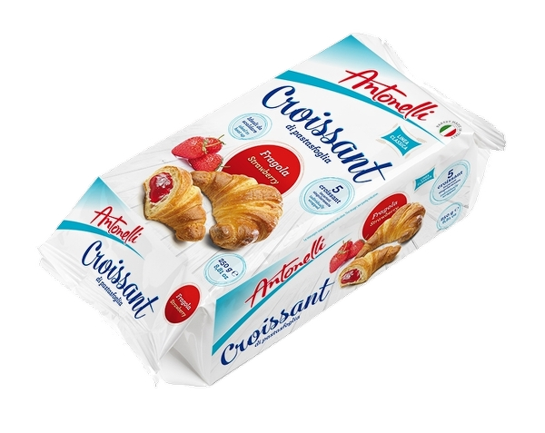 ANTONELLI CROISSANT STRAWBERRY X5 250 GR (8 in a box)