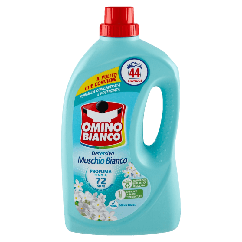 OMINO BIANCO LAUNDRY DETERGENT WHITE MUSK 44 WASHES X3 5.28 LT (1 in a box)