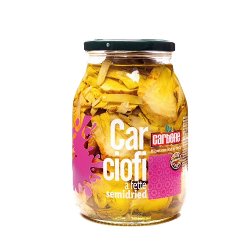 CARBONE ARTICHOKES CLOVES SEMIDRIED IN OIL 950 GR (6 in a box)