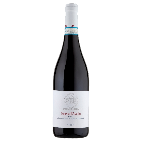 VINI ITALIA RED WINE BARONE DI BERNAJ NERO D'AVOLA DOC , SICILY , ITALY 75 CL (6 IN A BOX)