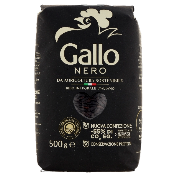 GALLO RICE NERO WHOLEMEAL BLACK 500 GR (14 in a box)