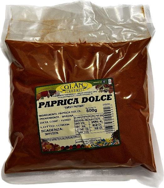 GI. AN. AROMI SPICES PAPRIKA SWEET 500 GR (1 in a box)