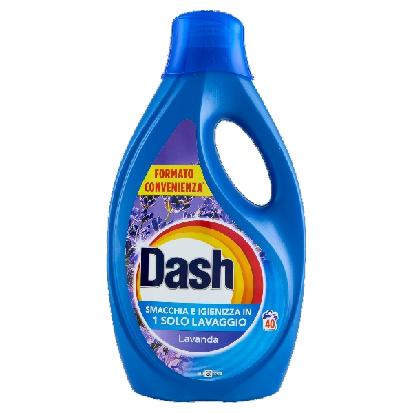 DASH LAUNDRY DETERGENT LAVANDA 40 WASHES 2 LT (4 in a box)