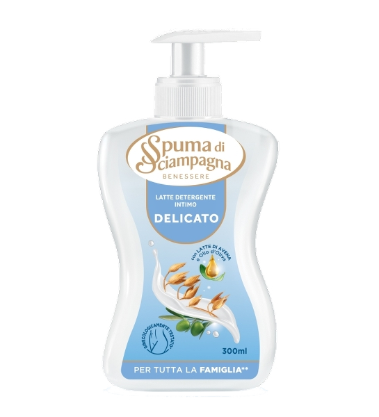 SPUMA DI SCIAMPAGNA INTIMATE WASH DELICATO ANTIBACTERIAL 300 ML (12 IN A BOX)