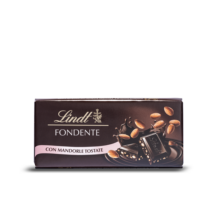 LINDT CLASSIC CHOCOLATE BAR DARK ALMOND 100 GR (30 in a box)