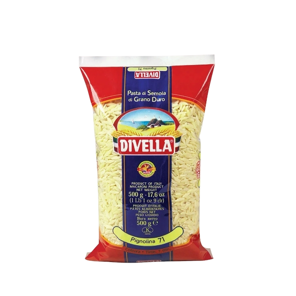 DIVELLA PASTINA DI SEMOLA PIGNOLINA N.71 500 GR (24 in a box)