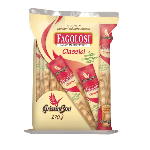 GRISSINBON BREADSTICKS FAGOLOSI CLASSIC MULTIPACK 270 GR (12 in a box)