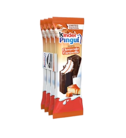 KINDER PINGUI' CHEESECAKE CARAMELLO X4 120 GR (9 in a box) - LIMITED EDITION